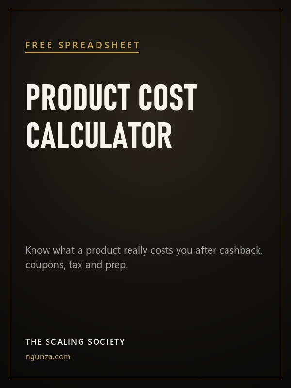The Product Cost Calculator cover