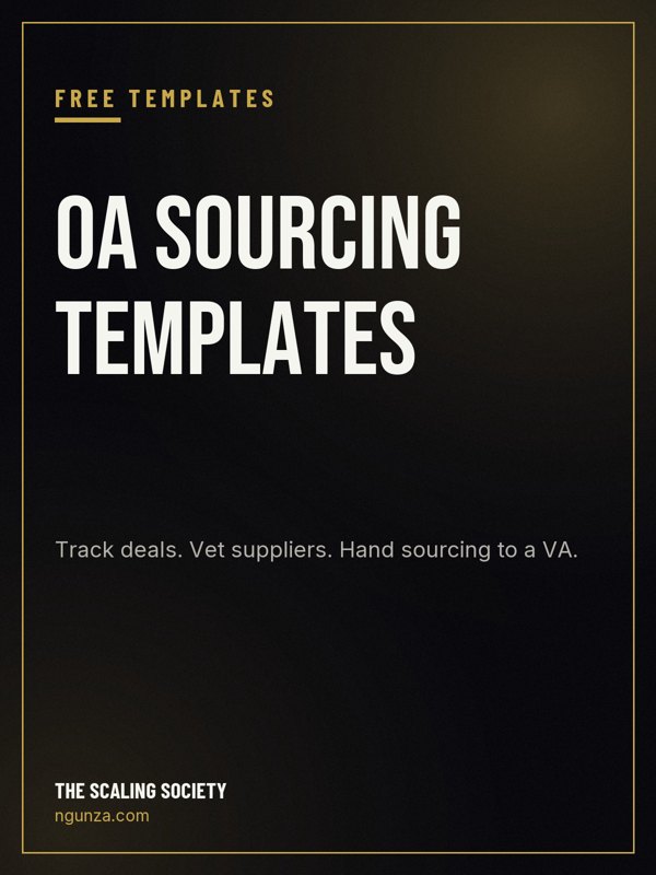 The OA Sourcing Templates Pack cover