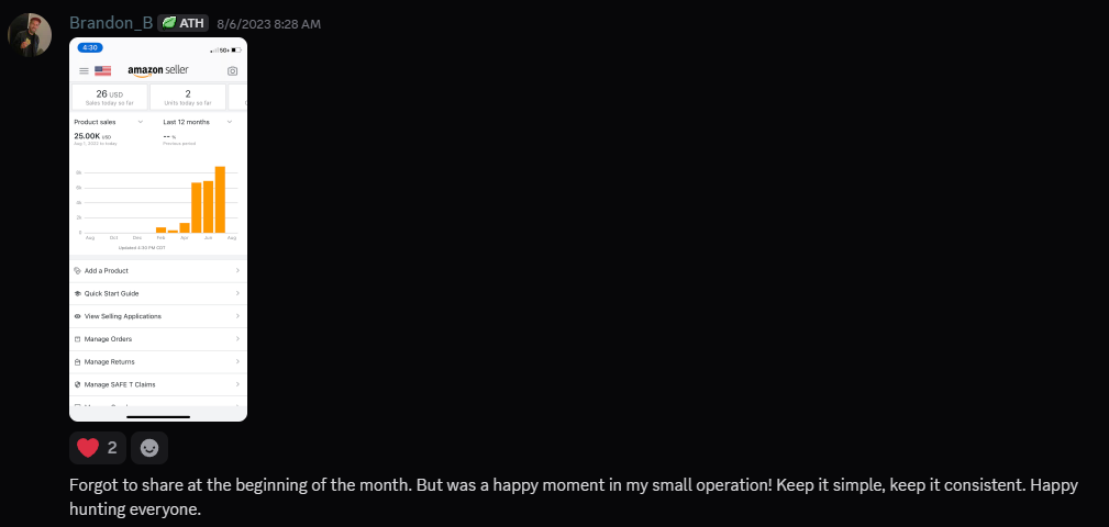 Brandon B - $25K in 12 months